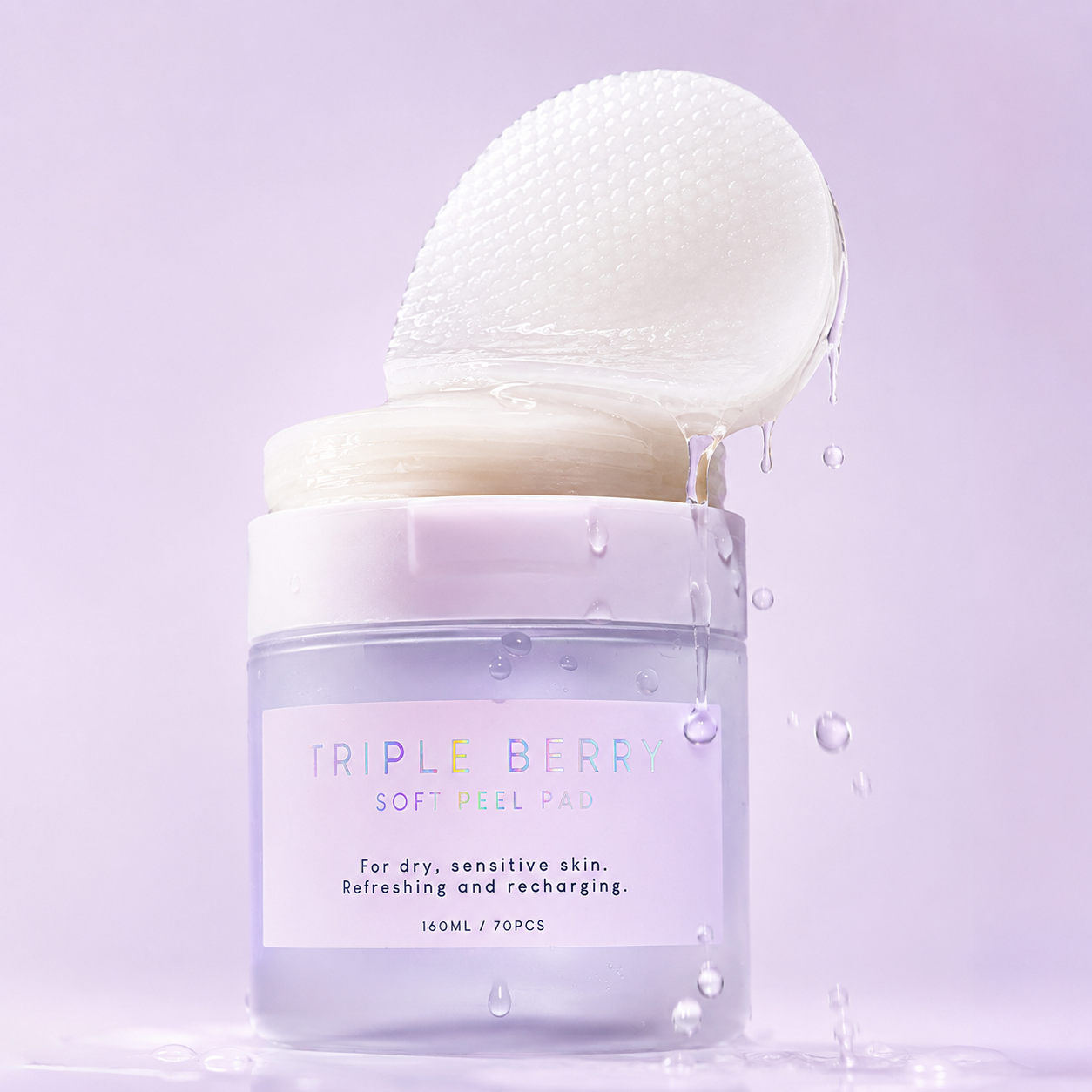 Triple Berry Soft Peel Pad 160ml / 70pcs
