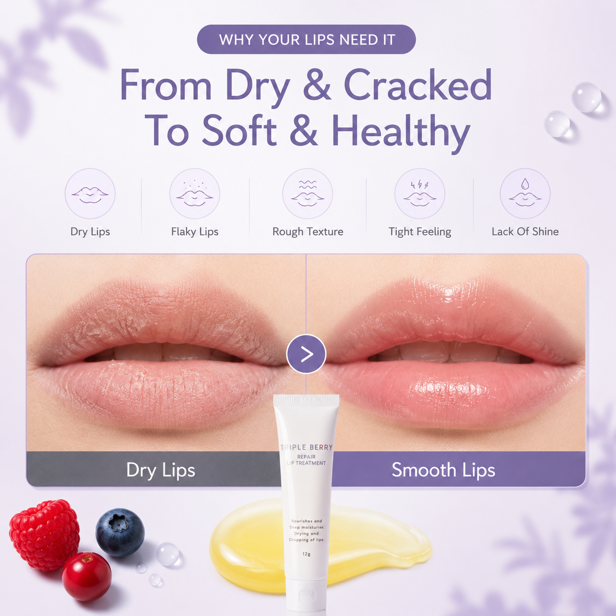 Triple Berry Repair Lip Treatment 12g