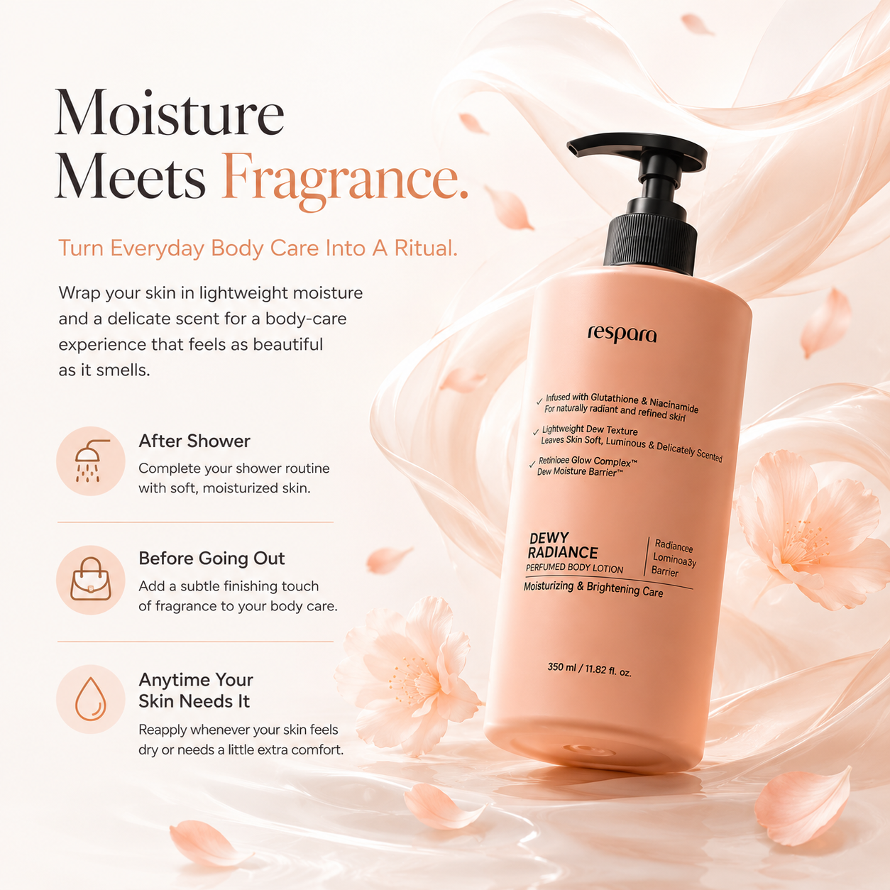 Dewy Radiance Perfumed Body Lotion 350ml