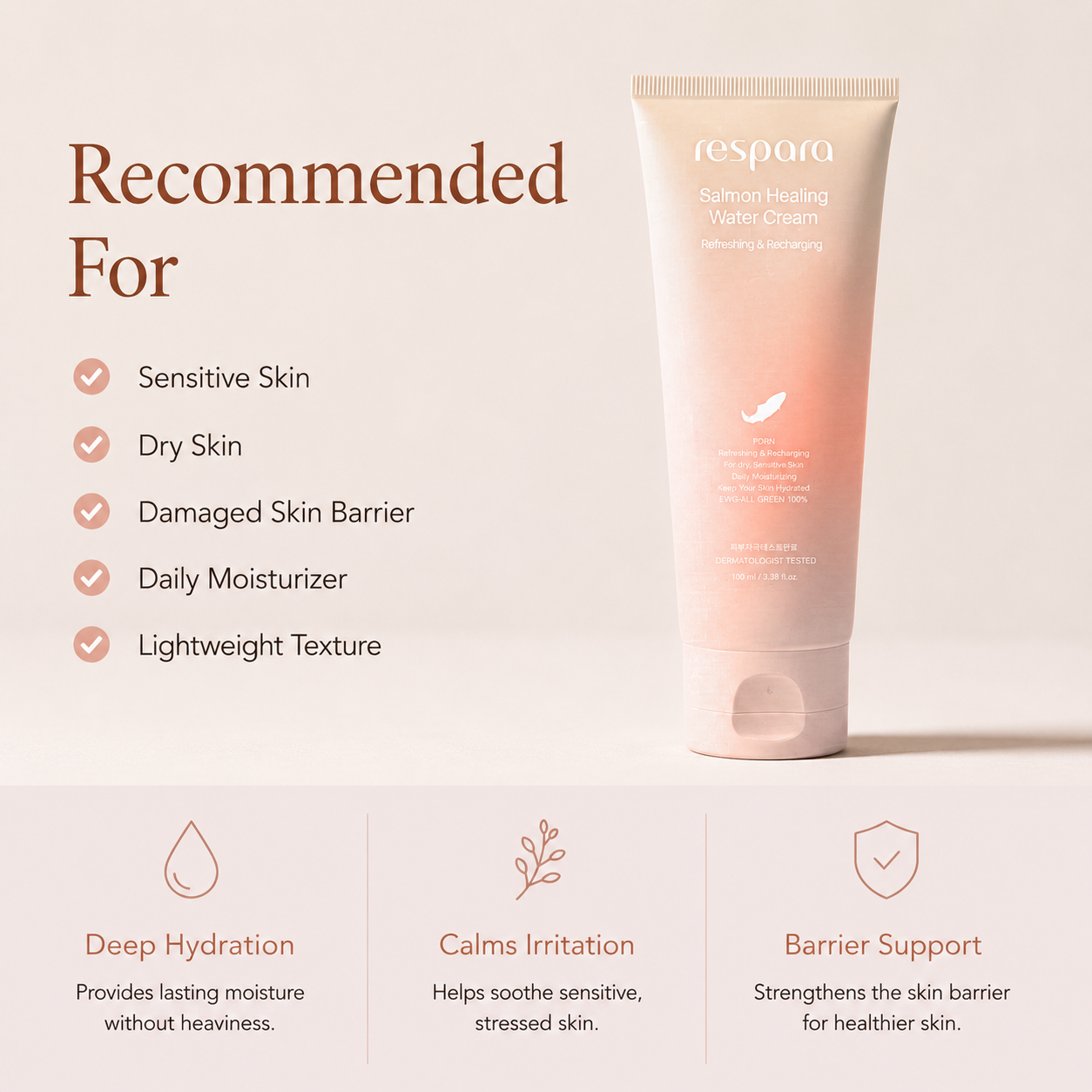 Salmon Healing Water Cream 200ml – PDRN 1,000ppm